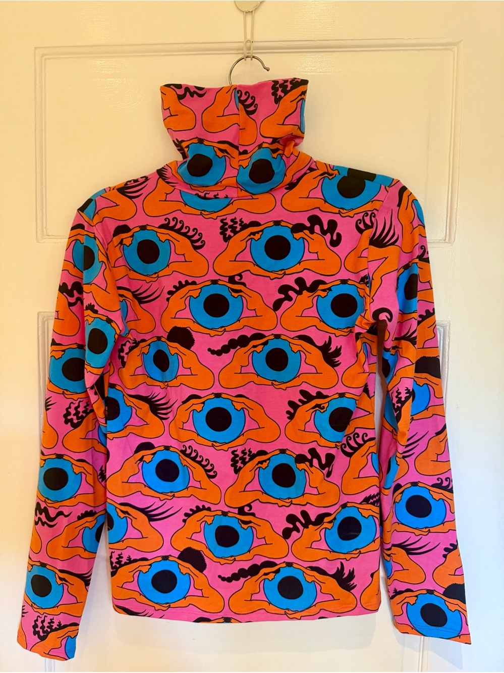 NWT Nooworks Psychedelic Eyes Turtleneck Top [Medium] - Picture 3 of 6